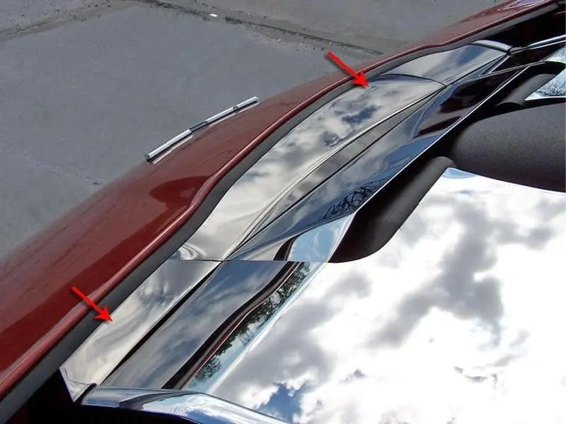 2005-2007 C6 Corvette - Nose Cap Front | Polished Stainless Steel 1