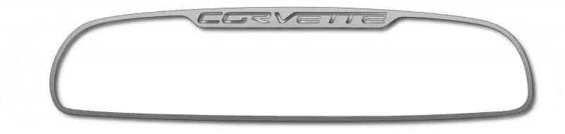 2005-2013 C6 Corvette - Corvette Style Rear View Mirror Trim | Brushed Stainless 1