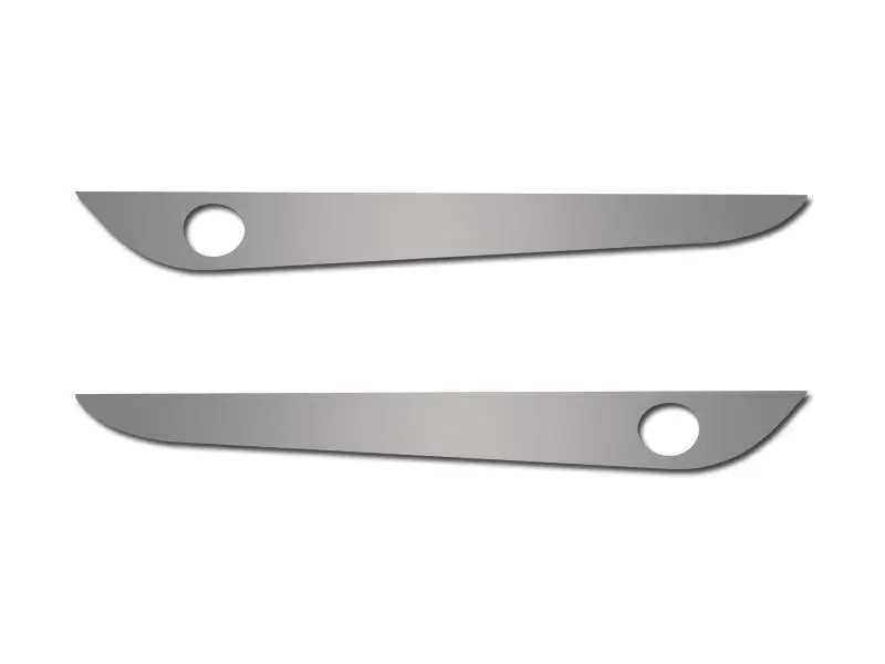 2005-2013 C6 Corvette - Door Guards 2Pc | Brushed Stainless Steel 1
