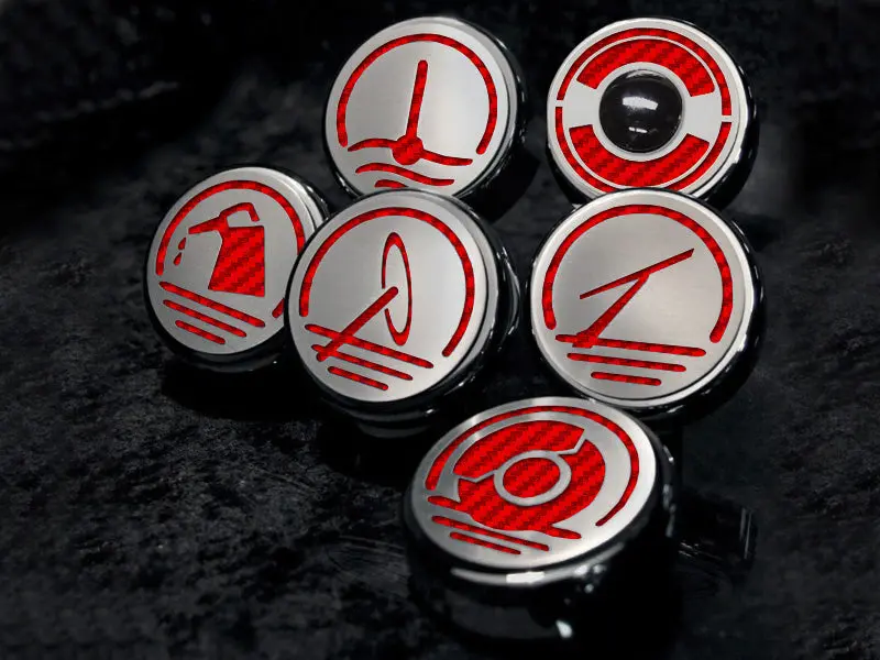 2005-2013 C6 Corvette - Executive Series Fluid Cap Covers 6Pc Manual Trans. 10