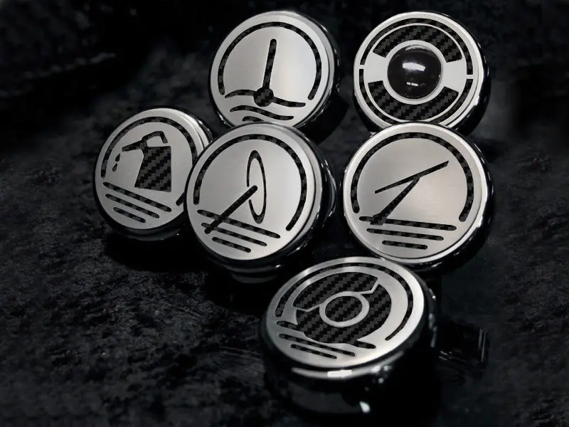 2005-2013 C6 Corvette - Executive Series Fluid Cap Covers 6Pc Manual Trans. 12