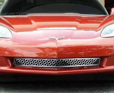 2005-2013 C6 Corvette - Front Lower Grille Matrix Style | Stainless Steel 2