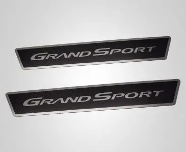 2005-2013 C6 Corvette Gs - Outer Door Sills 'Grand Sport' Carbon Fiber | Choose Polished Or Brushed Trim 1