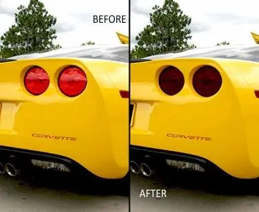 2005-2013 C6 Corvette - Tail Light Covers 4Pc | Vinyl Blackout Kit 1
