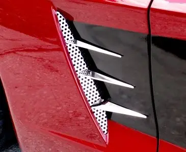 2005-2013 C6 Corvette - Vent Spears W/Perforated Vents 8Pc | Polished Stainless Steel 1