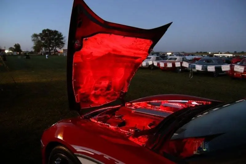 2005-2013 C6/Gs Corvette - Illuminated Inner Fender Liner Component 8Pc|Polished Stainless, Choose Led Color 1