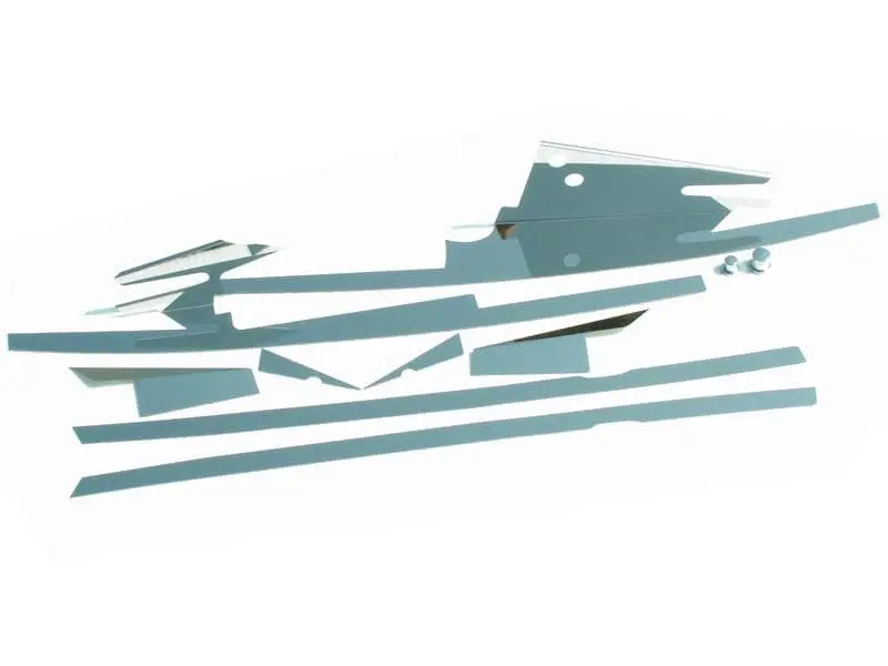 2005-2013 C6/Gs Corvette - Inner Fender Liner Component 8Pc|Polished Stainless Steel 2