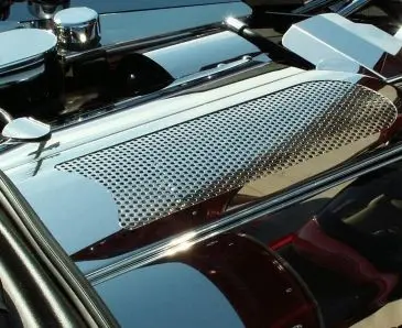 2005-2013 C6/Gs/Z06 Corvette - Perforated Plenum Cover | Polished Stainless Steel 1