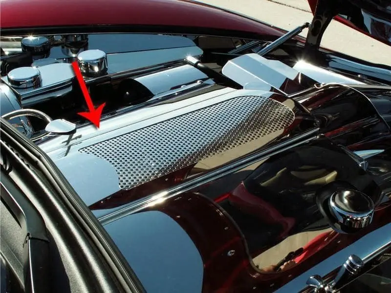 2005-2013 C6/Gs/Z06 Corvette - Perforated Plenum Cover | Polished Stainless Steel 2