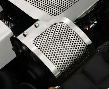 2005-2013 C6/Z06/Gs Corvette - Alternator Cover | Perforated Stainless Steel 1