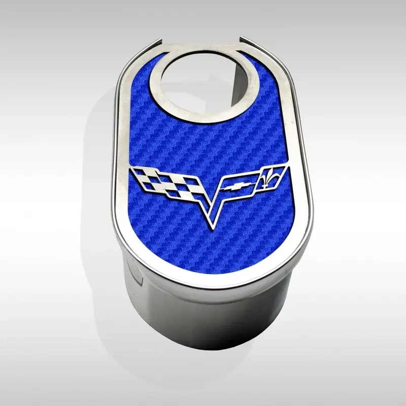 2005-2013 C6/Z06/Gs Corvette - Master Cylinder Cover W/Crossed Flags & Cap Cover | Stainless, Choose Color 10