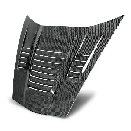 2005-2013 Corvette "World Challenge" Style Vented Carbon Fiber Hood 1