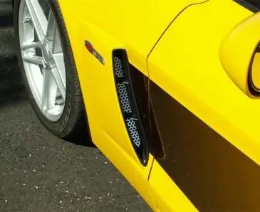 2006-2013 C6 Z06 Corvette - Side Vent Grilles 2Pc | Perforated Stainless Steel 1