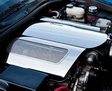 2006-2013 Corvette Z06 Only - Plenum Cover Low Profile | Polished Stainless Steel 1