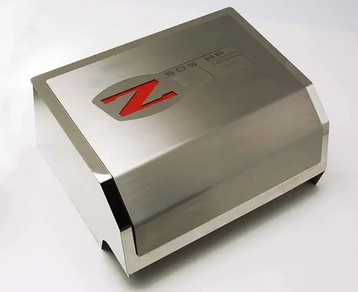 2006-2013 Z06 Corvette - Fuse Box Cover With Z06 Logo | Brushed/Polished Stainless Steel 1