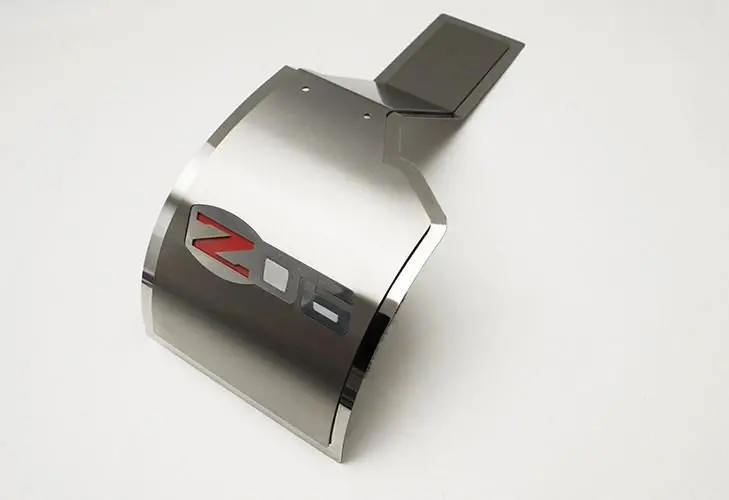 2006-2013 Z06 Corvette - Z06 Deluxe Alternator Cover | Polished & Brushed Stainless 1
