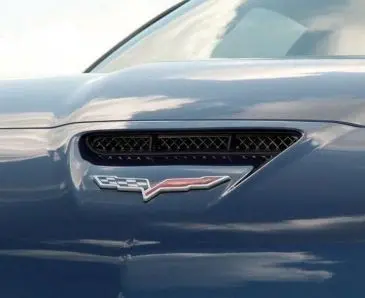 2006-2013 Z06/Gs/Zr1/C6 Corvette - Hood Vent Grilles | Blakk Stealth Stainless Laser Mesh 1