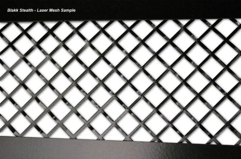 2006-2013 Z06/Gs/Zr1/C6 Corvette - Hood Vent Grilles | Blakk Stealth Stainless Laser Mesh 2