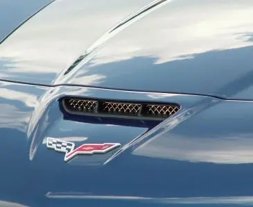 2006-2013 Z06/Gs/Zr1/C6 Corvette - Laser Mesh Hood Vent Grilles | Polished Stainless Steel 1