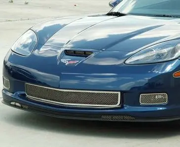 2006-2013 Z06/Gs/Zr1/C6 Corvette - Mesh Front Grille | Polished Stainless Steel 1