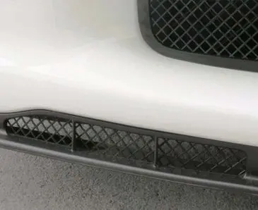 2006-2013 Z06/Gs/Zr1 Corvette - Air Dam Grilles | Blakk Stealth Stainless Laser Mesh 1