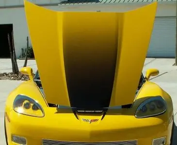2006-2013 Z06/Zr1/Gs C6 Corvette - Hood Graphic Fade Large | Premium Vinyl Graphic 1