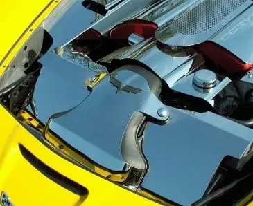 2008-2013 C6 Corvette - Radiator Cover [2008-13]| Polished Stainless Steel 1