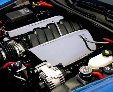 2008-2013 C6/Gs Corvette - Fuel Rail Covers Replacement Style W/Cap Cover | Polished Stainless Steel 1