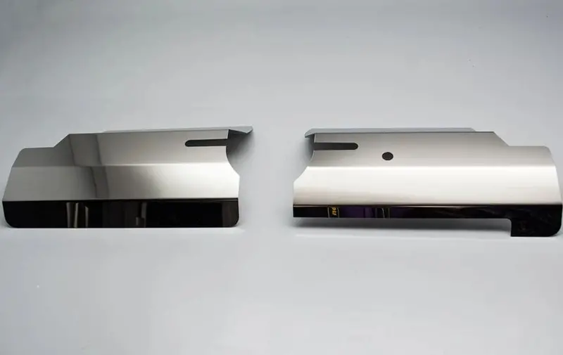2008-2013 C6/Gs Corvette - Radiator Cover Component 2Pc | Polished Stainless Steel 1