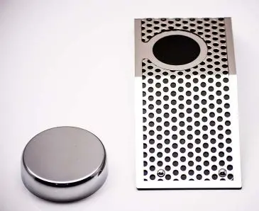 2008-2013 C6/Z06/Gs Corvette - Perforated Power Steering Reservoir Cover W/Cap | Stainless Steel 1