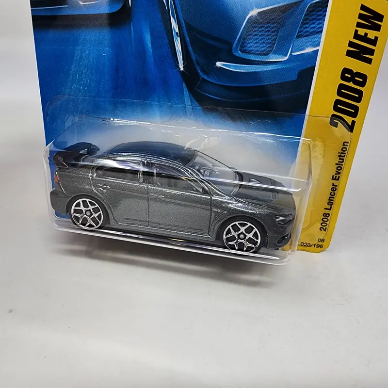 2008 Lancer Evolution #23 * Grey W/ Y5 Rims * Hot Wheels 2008 2