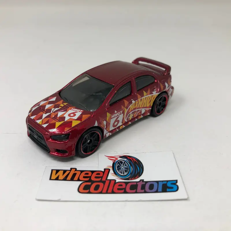 2008 Lancer Revolution * Red * Hot Wheels Loose 1:64 Scale 1