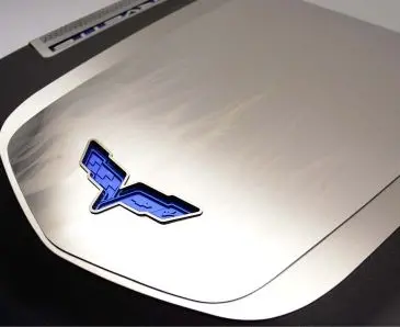 2009-2013 Corvette Zr1 Only - Custom Flame Etched Engine Shroud Cover 2Pc | Stainless Steel 1