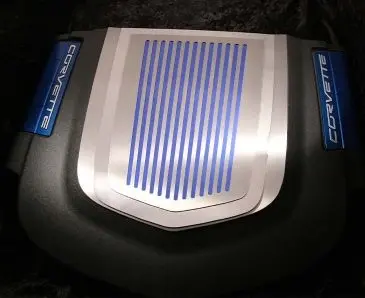 2009-2013 Corvette Zr1 Only - Engine Shroud Cover Ribbed Style 2Pc | Polished Stainless Steel 1