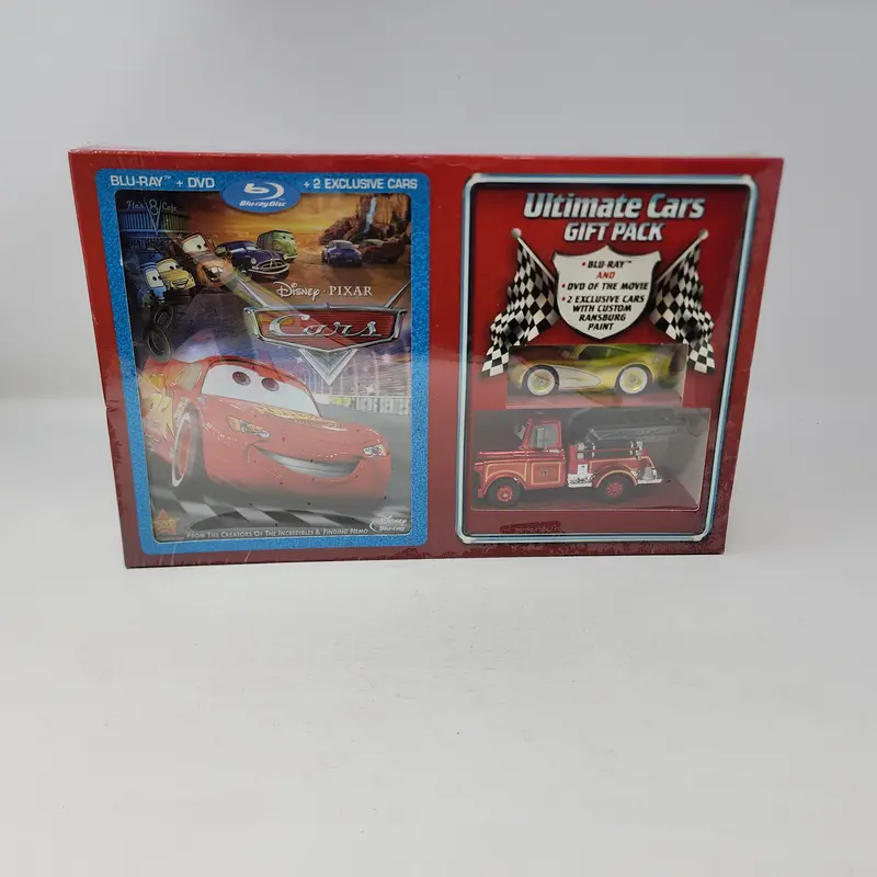 2009 Disney Pixar Cars Blu-Ray Dvd Ultimate Gift Pack Gold Mcqueen Ransburg 1