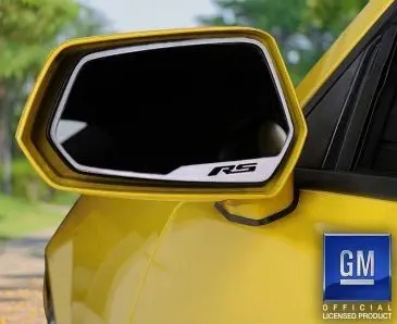 2010-2013 Camaro Rs - Side View Mirror Trim Rs Style 2Pc | Brushed Stainless Steel 1