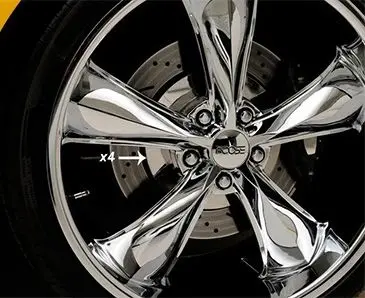 2010-2013 Camaro - Smooth Style Wheel Rotor Covers 4Pc, | Polished Stainless Steel 1