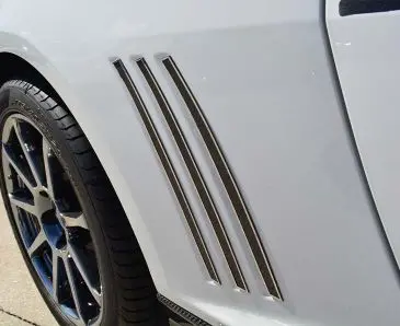 2010-2014 Camaro - Carbon Fiber Fender Vent Trim Kit | Carbon Fiber & Stainless Steel 1