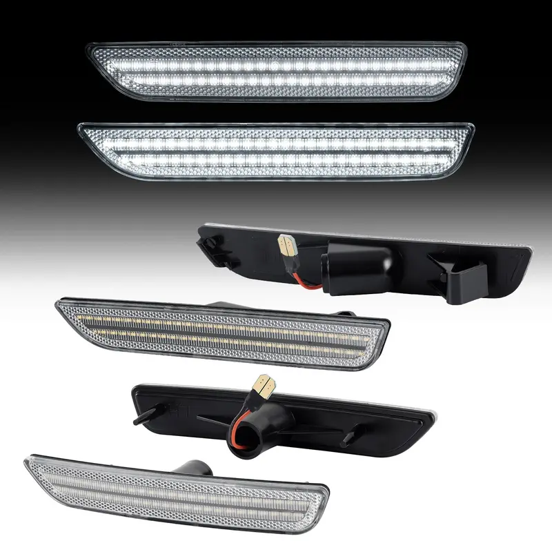 2010-2014 Ford Mustang Clear White Led Side Markers 2