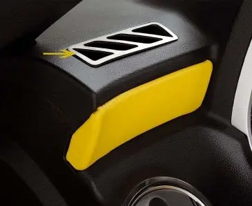 2010-2015 Camaro - A/C Vent Upper Dash Trim 2Pc | Brushed Stainless Steel 1