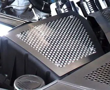 2010-2015 Camaro - Air Box Filter Stock Cover | Perforated Stainless Steel 1