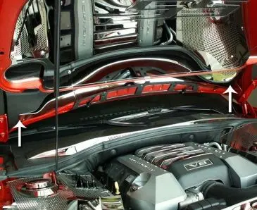 2010-2015 Camaro - Lower Hood Plate | Polished Stainless Steel 1