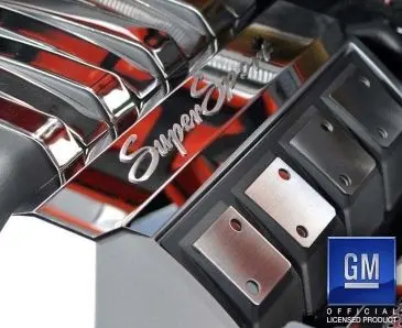 2010-2015 Camaro Ss - Super Sport Fuel Rail Cover Trim 2Pc | Polished Stainless Steel W/Brushed Inlay 1