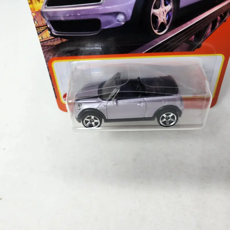 2010 Mini Cooper S Cabrio #52 * Light Purple * Matchbox Basic 2
