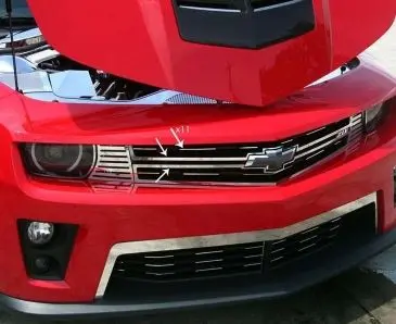 2012-2013 Camaro Zl1 - Front Upper Grille Trim Kit 13Pc | Polished Stainless Steel 1