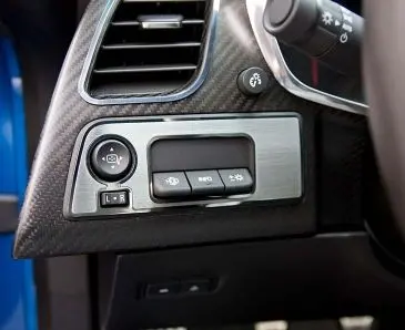 2014-2019 C7 Corvette - Mirror Control/ Hud Trim Plate | Brushed Stainless Steel 1
