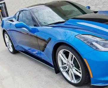 2014-2019 C7 Corvette Stingray - Carbon Fiber Side Skirts | Stainless Steel W/Carbon Fiber 1