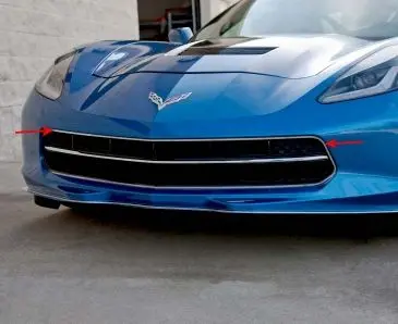2014-2019 C7 Corvette Stingray - Front Grille Factory Trim Ring | Polished Stainless Steel 1
