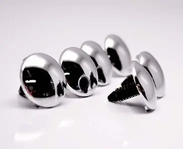 2014-2019 Corvette Z06/Z51/C7 Stingray - Chrome Hood Liner Button Fasteners Kit 6Pc | 1" 1