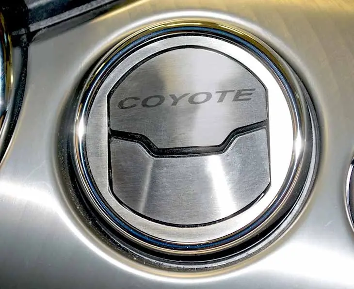 2015-2020 Mustang 50Th - A/C Vent Trim Kit Brushed W/Etched Coyote 2Pc | Stainless Steel 1